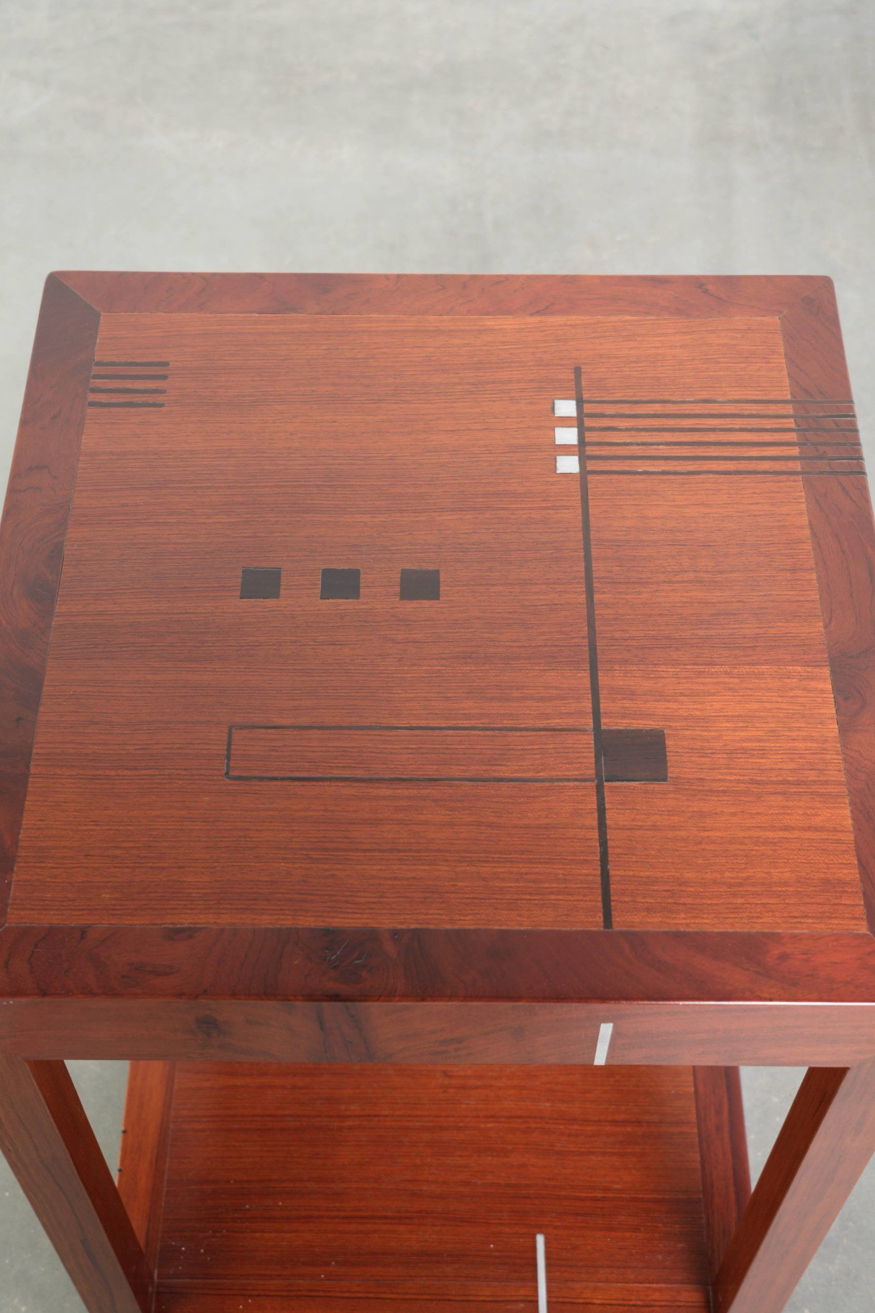 Special tall square Art Deco  design side table