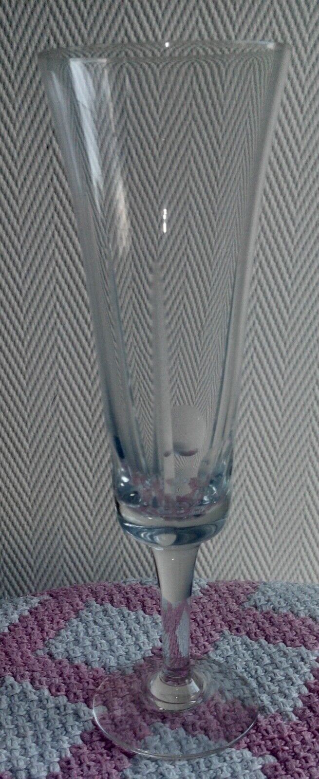 6 old champagne flute crystal baccarat model art deco