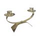 Vintage modernist WMF two-arm candle holder, Radtke model (1958), silver