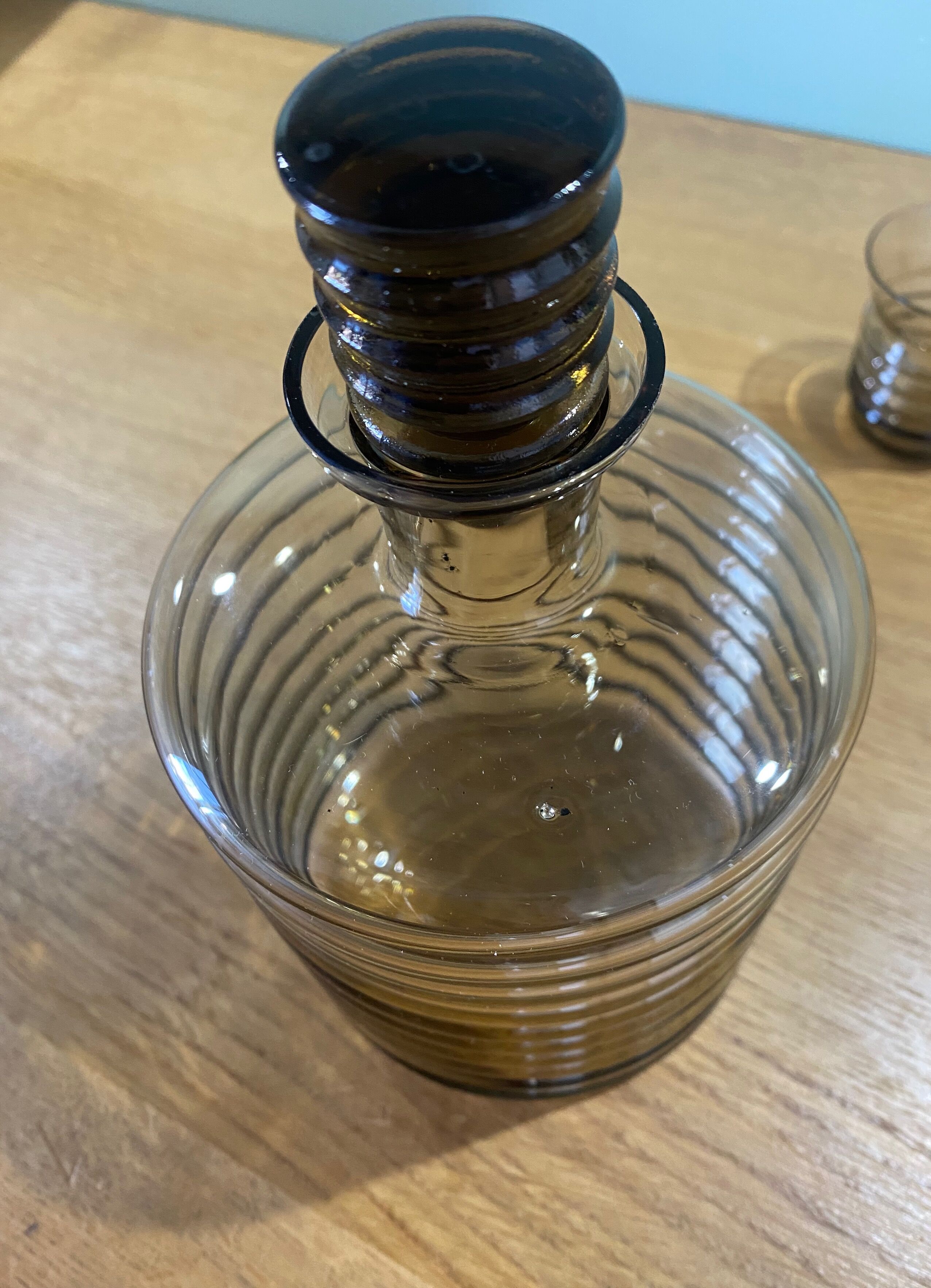 Smoked glass shot set