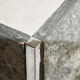 Glass and slate stone console