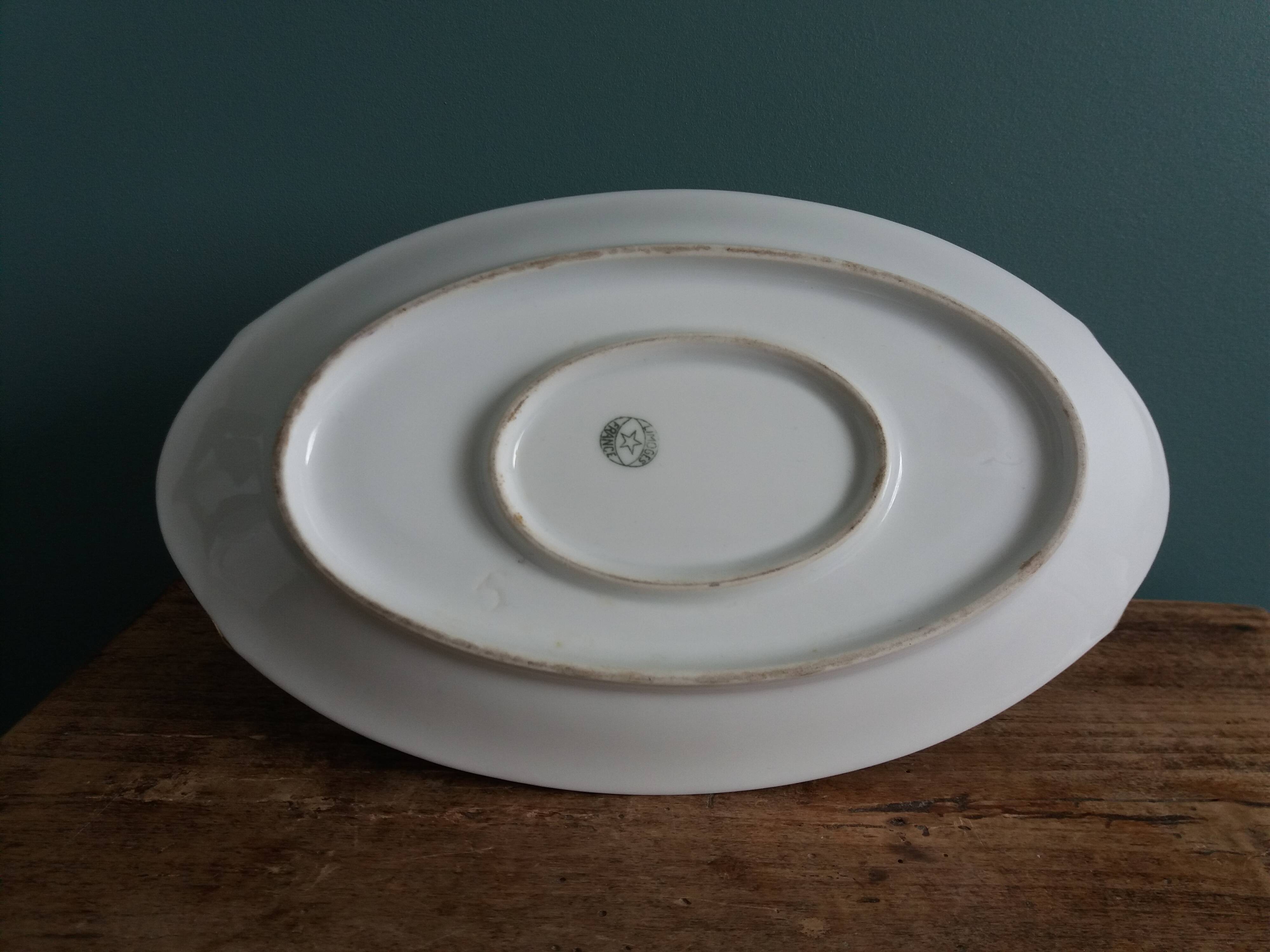 Betoule and Legrand Limoges porcelain sauceboat