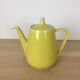 Yellow ceramic teapot, 1950s