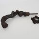 Old cast iron Cherub angel door knocker, 19th century