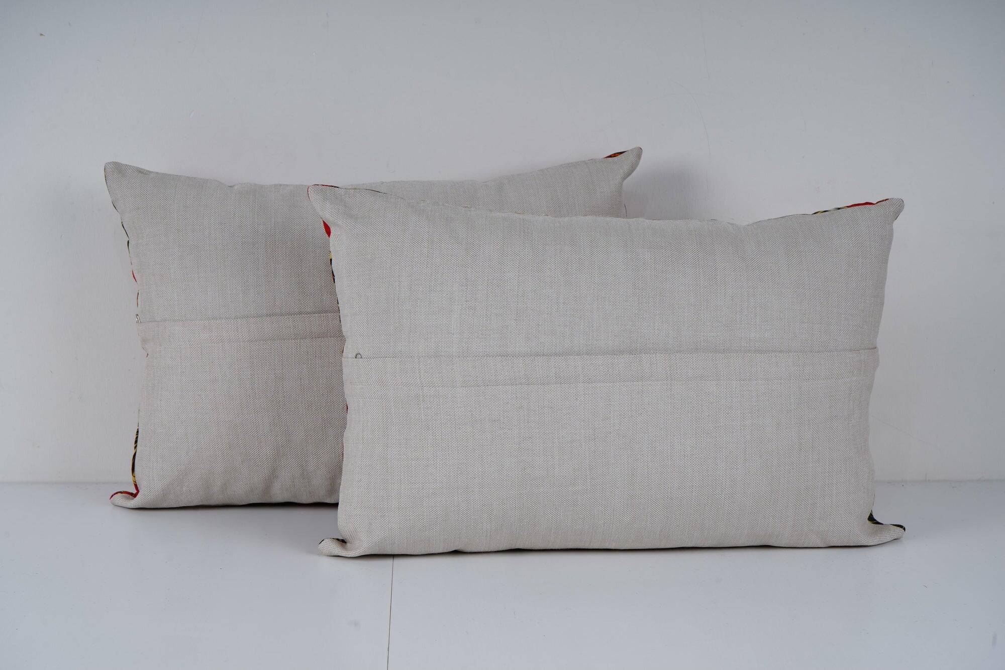Set of 2 vintage Turkish cushion covers 41x56 cm