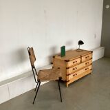 Smal drawer cabinet bamboo ratan 1970