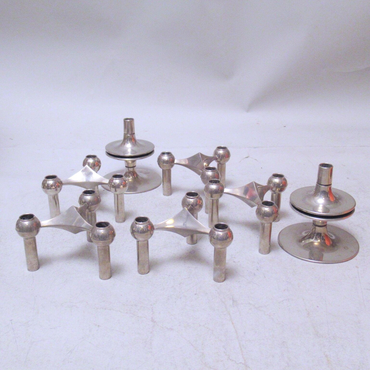 Five Nagel candle holders 70s