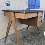 Vintage compass leg desk 50s/60s design