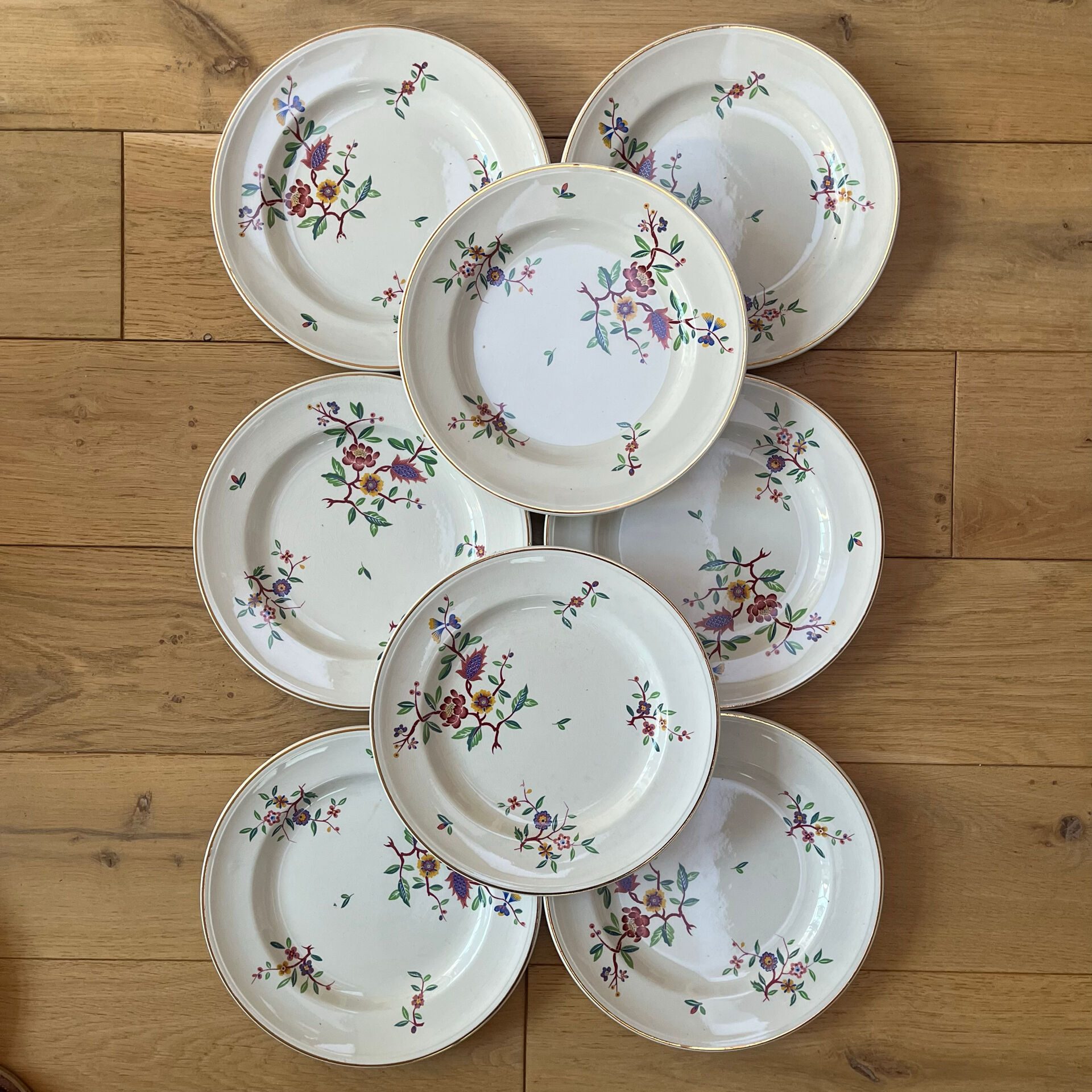 8 flat plates Luneville Chantilly