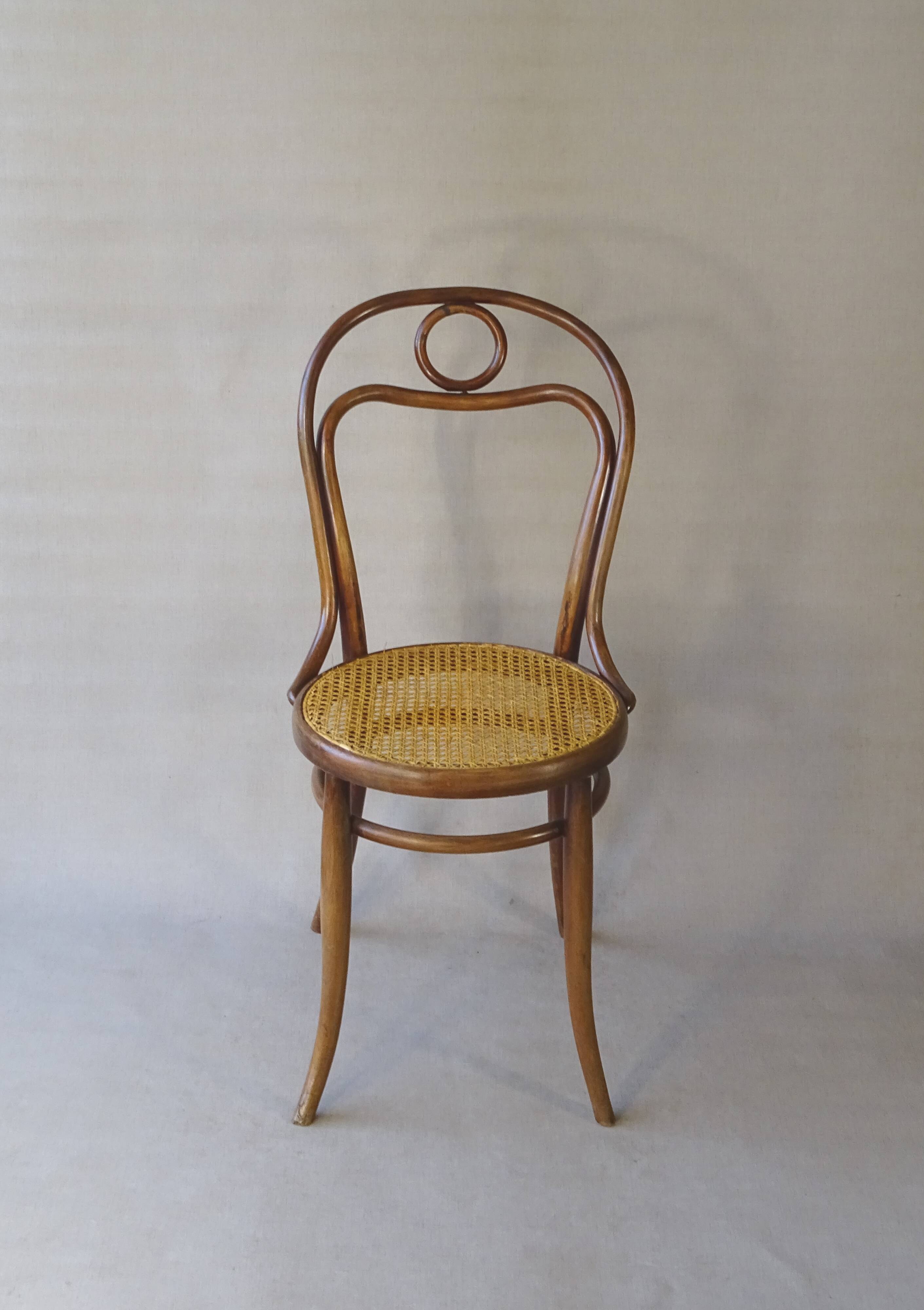Turpe chair No. 31 from 1900, caned - bentwood - origin Germany