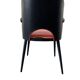 Vintage red rockabilly chair with armrest