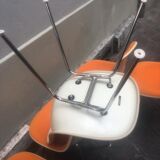 Suite of 6 chairs Dsx Charles and Ray Eames edition Herman Miller 1960