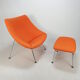 Oyster Chair and Ottoman by Pierre Paulin for Artifort