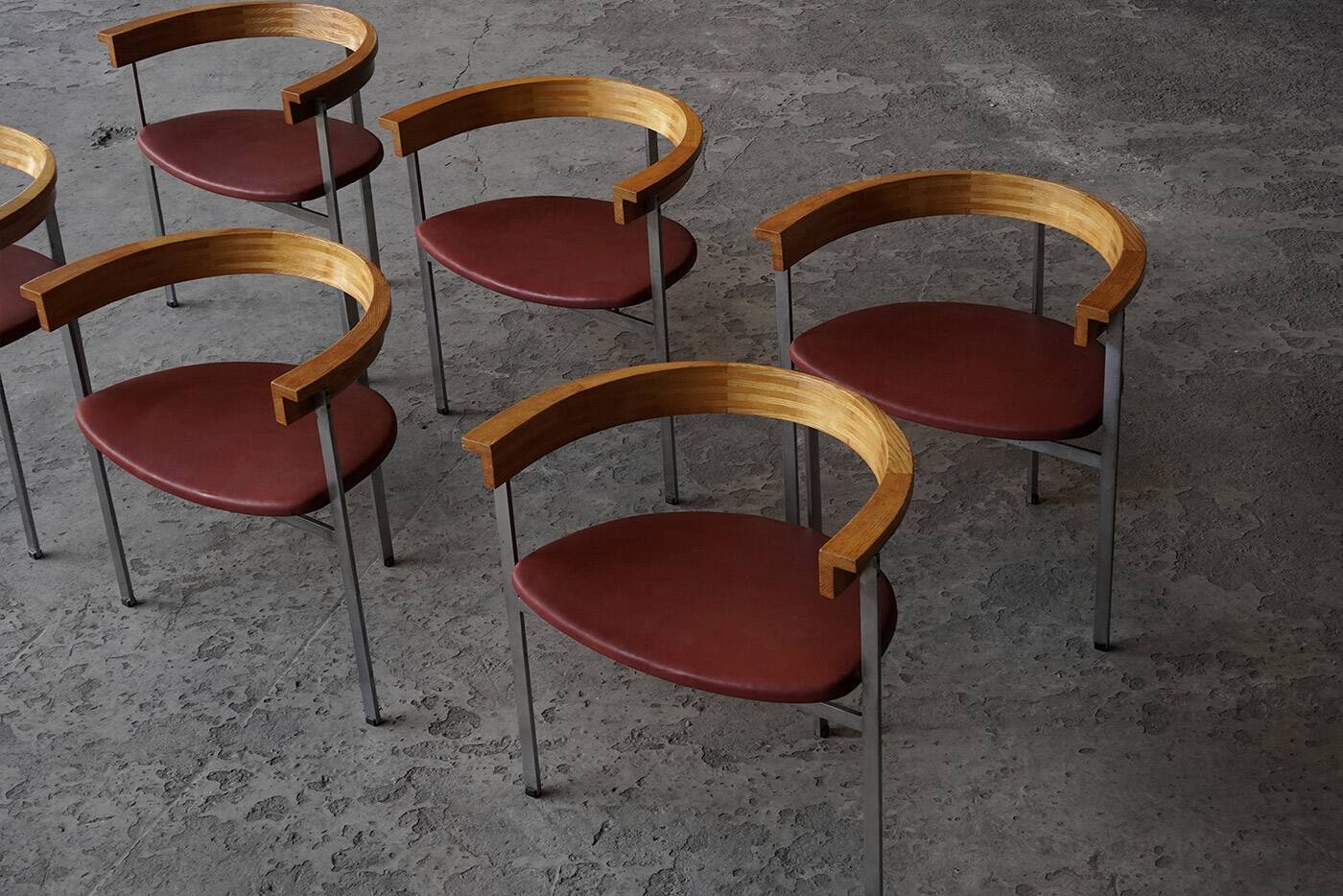 Set of 6 “PK11” chairs by Poul Kjaerholm for E. Kold Christensen, Denmark 1950s