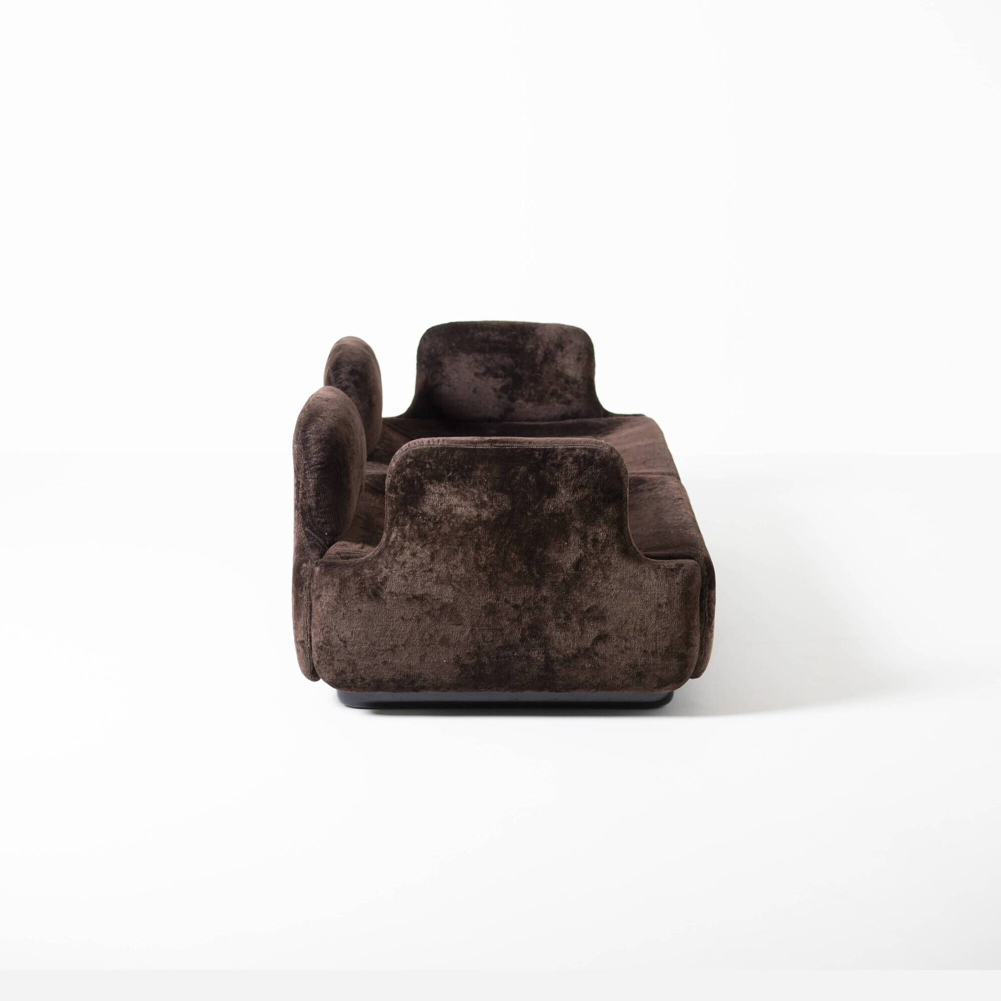 "Confidental" 2-seater sofa by Alberto Roselli for Saporiti, Italy 1970