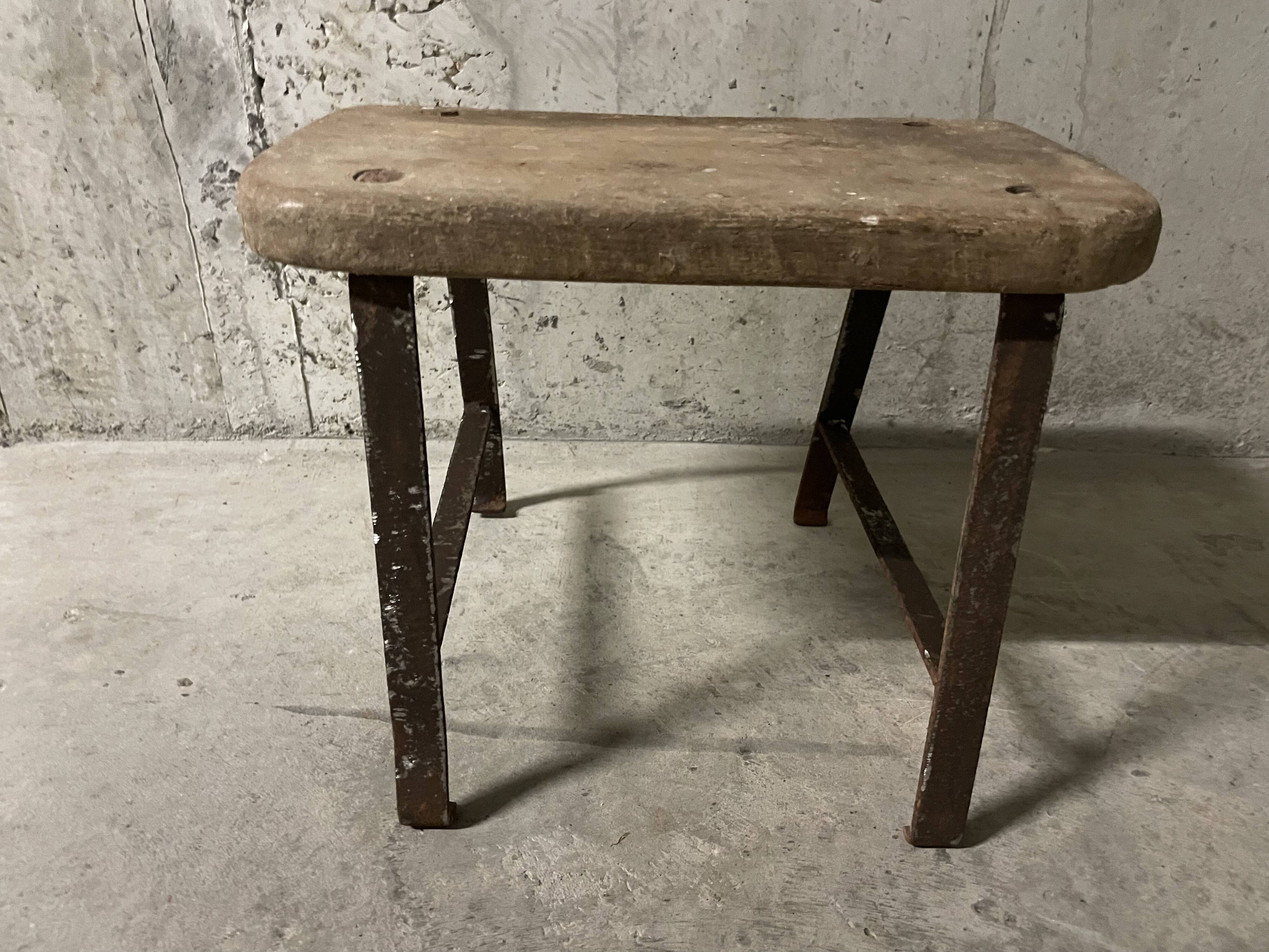 Low industrial stool