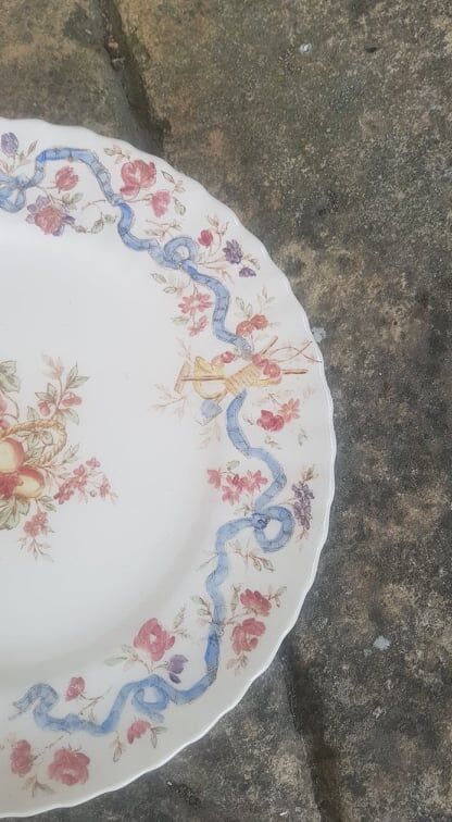 Plate in iron earth longchamps model ribbons