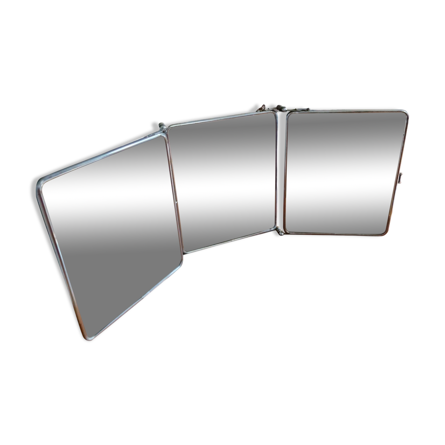 Miroir triptyque de barbier