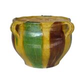 Jardinière antique française en terre cuite de Castelnaudary