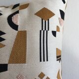 Rectangular cushion with patterns
