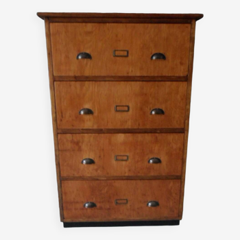 Cabinet d’apothicaire hollandais vintage avec tiroirs