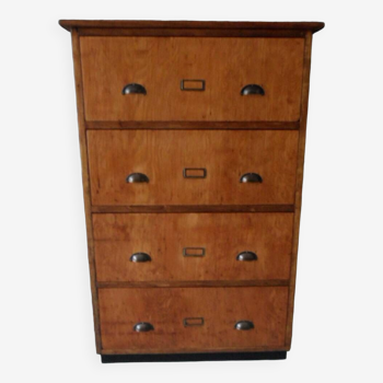 Vintage Dutch apothecary cabinet with drawers