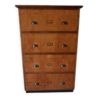 Vintage Dutch apothecary cabinet with drawers
