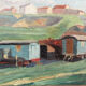 Oil on panel "The Caravans", 1945