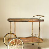 Desserte bar vintage in mahogany marquetry