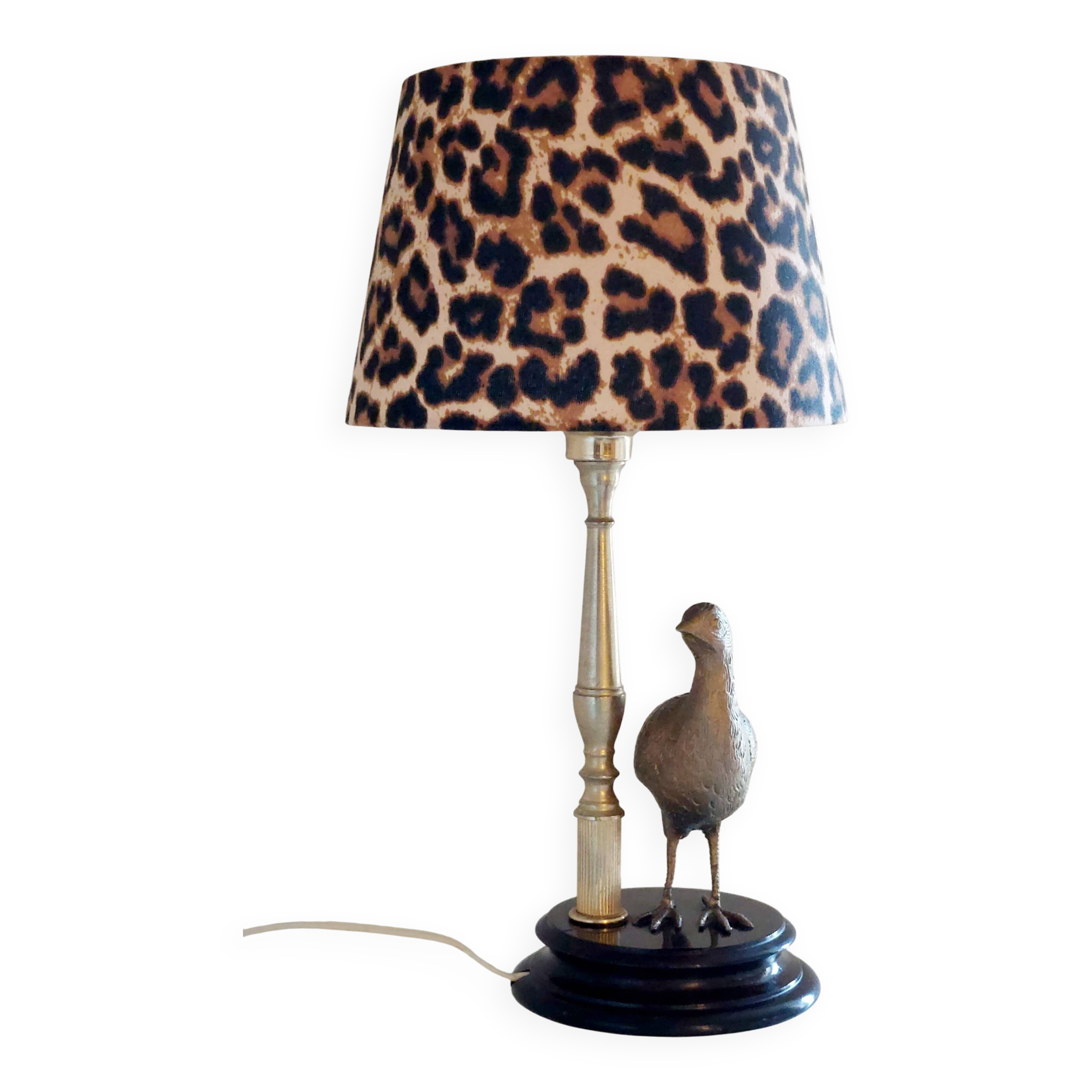 Lampe vintage en laiton, style Maison Charles, années 50–70