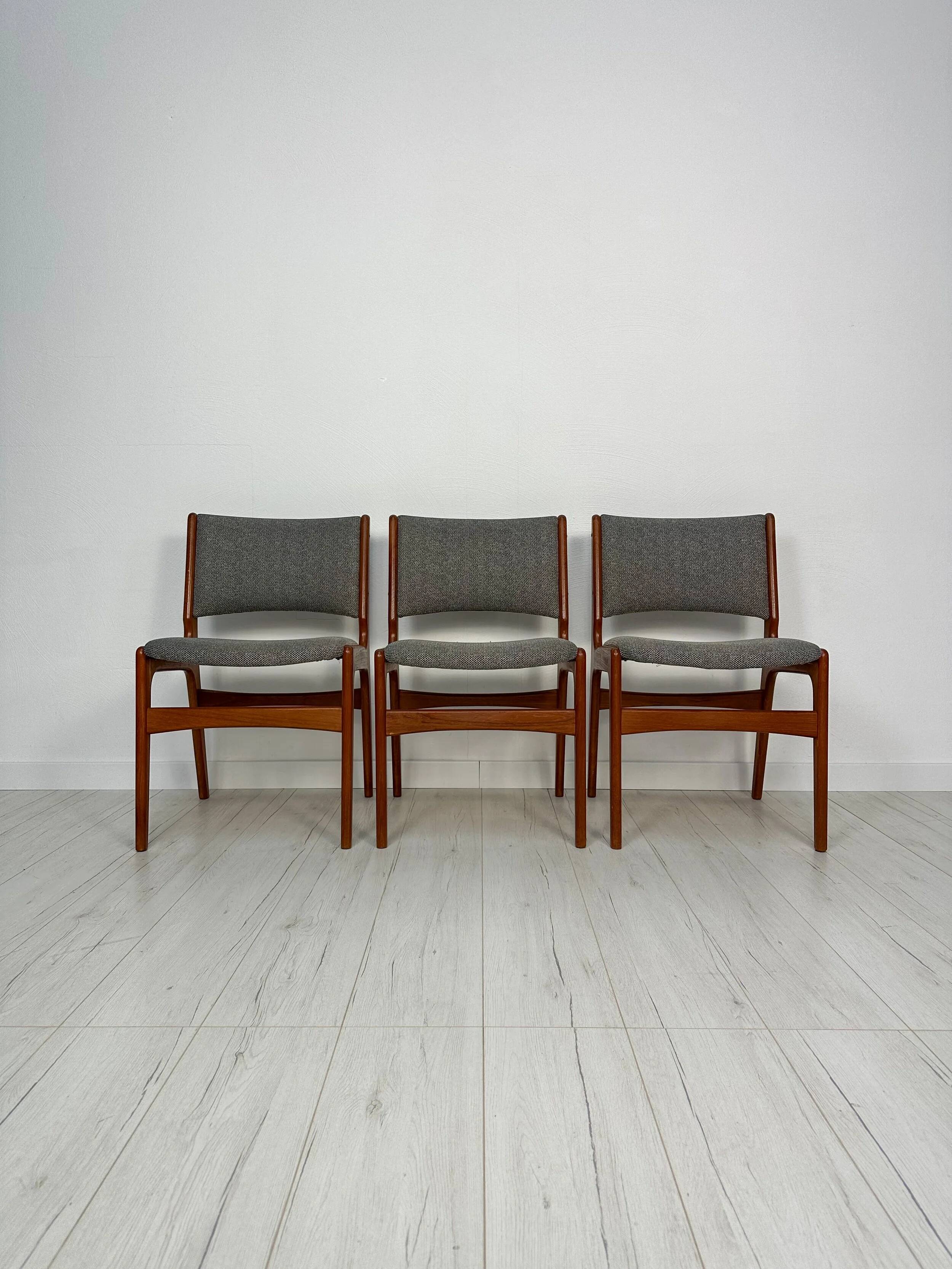 1960s vintage Danish teak dining chair by Erik Buch for Anderstrup Møbelfabrik