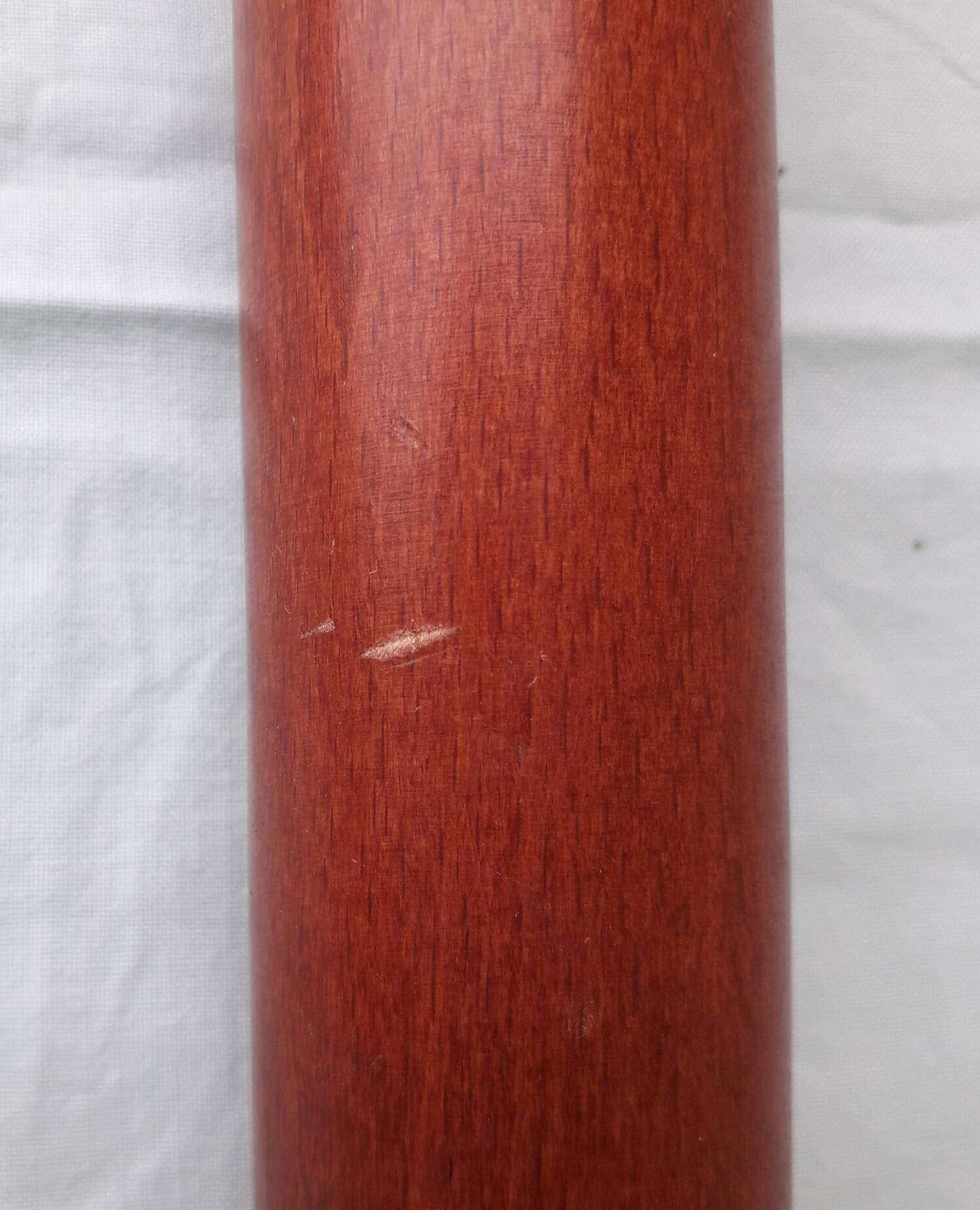 4 appliques en bois et métal chromé