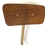 Industrial chair with metal and wood screws