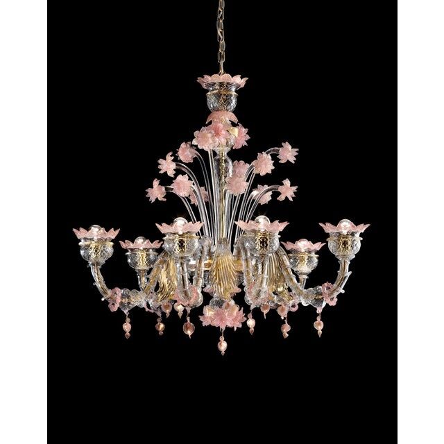 Early 21st century venetian Murano glass chandelier