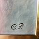 Vintage abstract painting, signed, circa 70's/80's