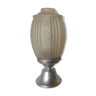 Lampe en verre soufflé Art Déco
