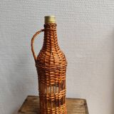 Wicker rattan woven bottle