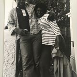 Portrait couple fashion 80s. USA