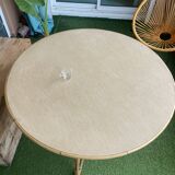Vintage rattan table