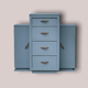 Commode art déco asymétrique 1939
