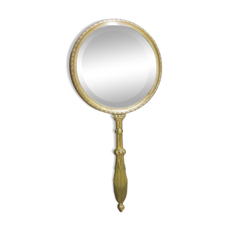 Hand mirror gilded bronze XIX th