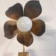 Brass flower wall light