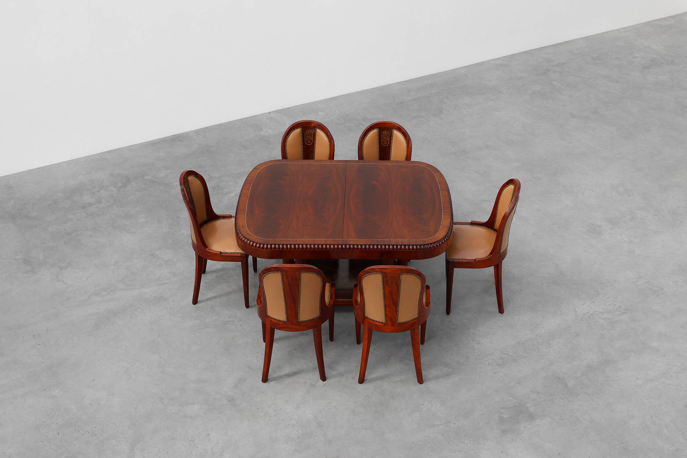 Art Deco Extendable Dining Table by De Coene, Belgium 1935