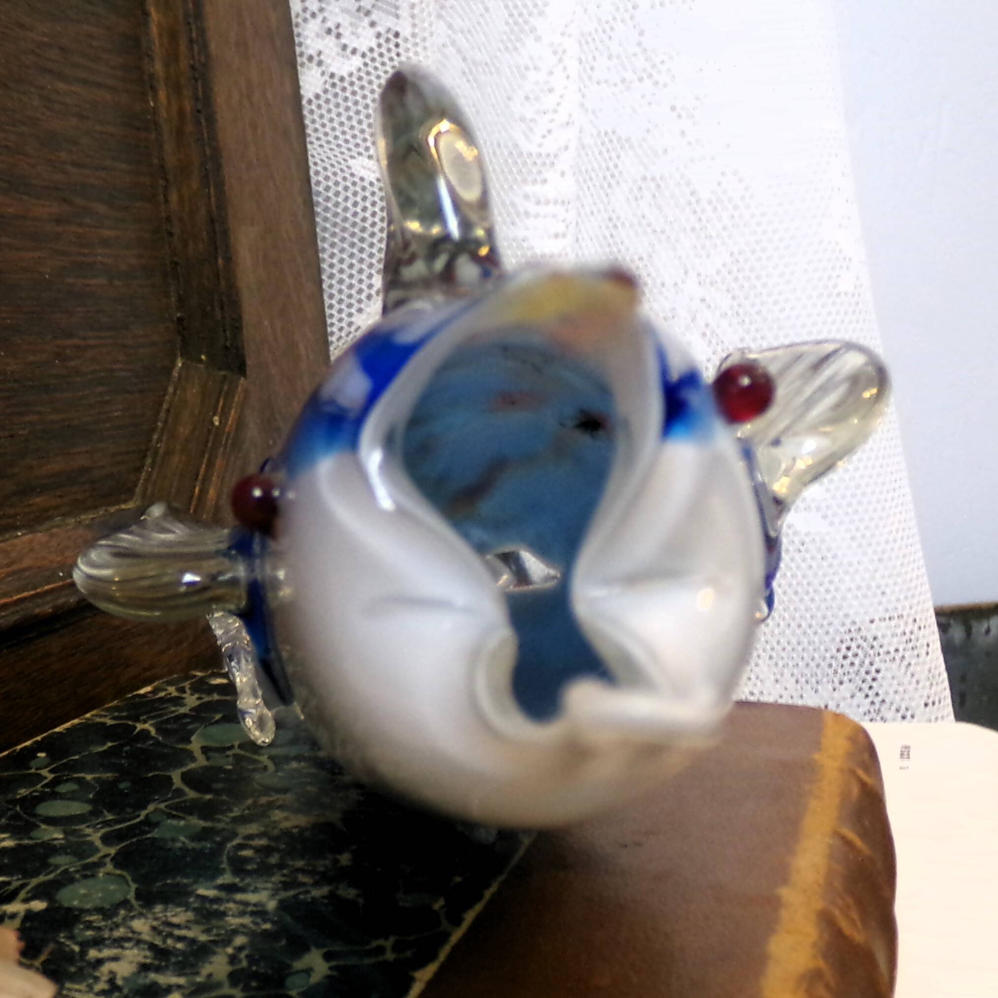 Vase Murano Magnifique vase solifleur en forme de poisson bondissant