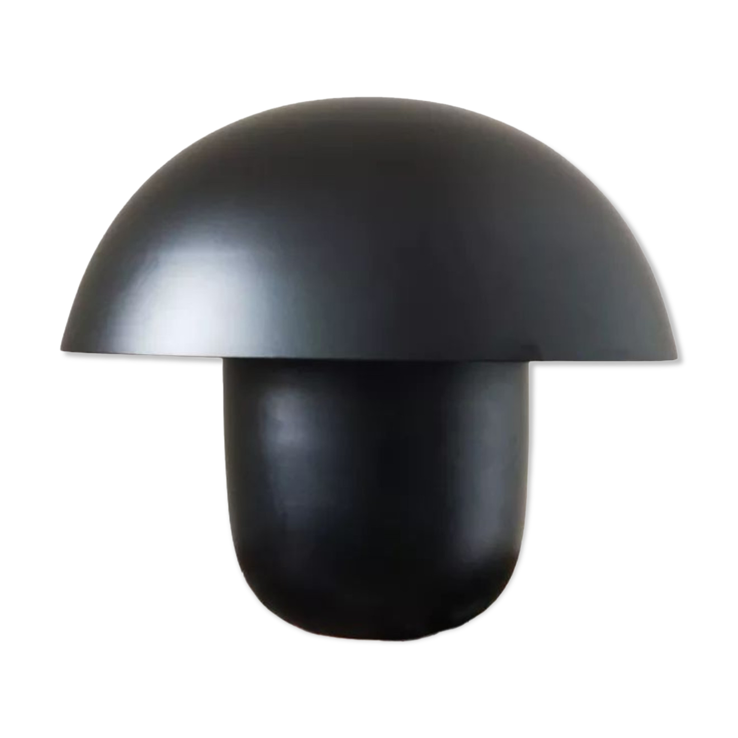 Lampe champignon métal noir