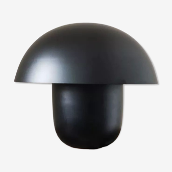 Lampe champignon métal noir