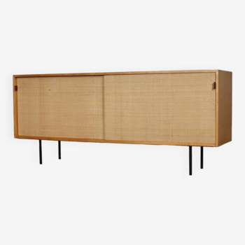 Florence Knoll Model 116 Seagrass Sideboard, 1950s