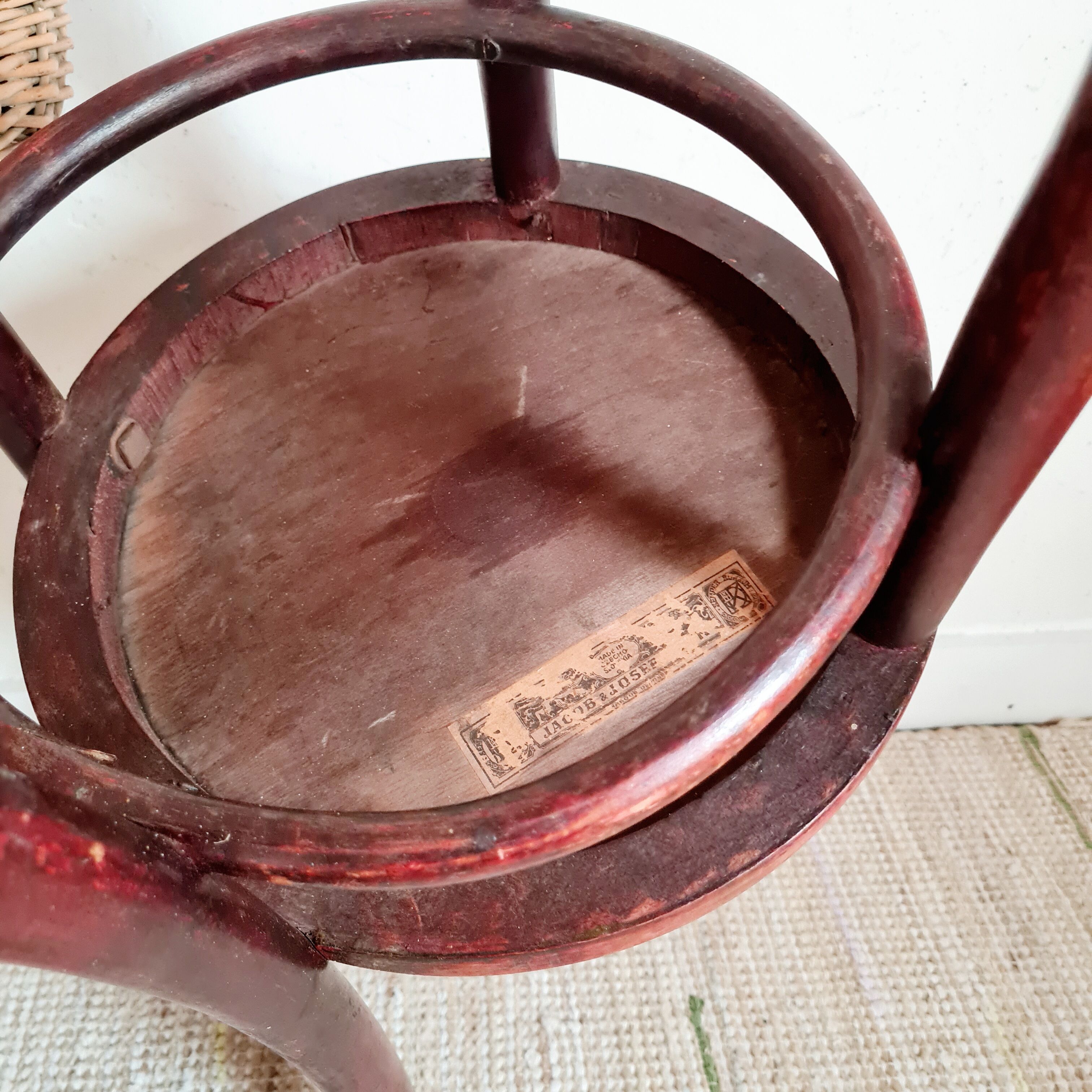 Duo of antique bistro chairs Jacob and Joseph Kohn