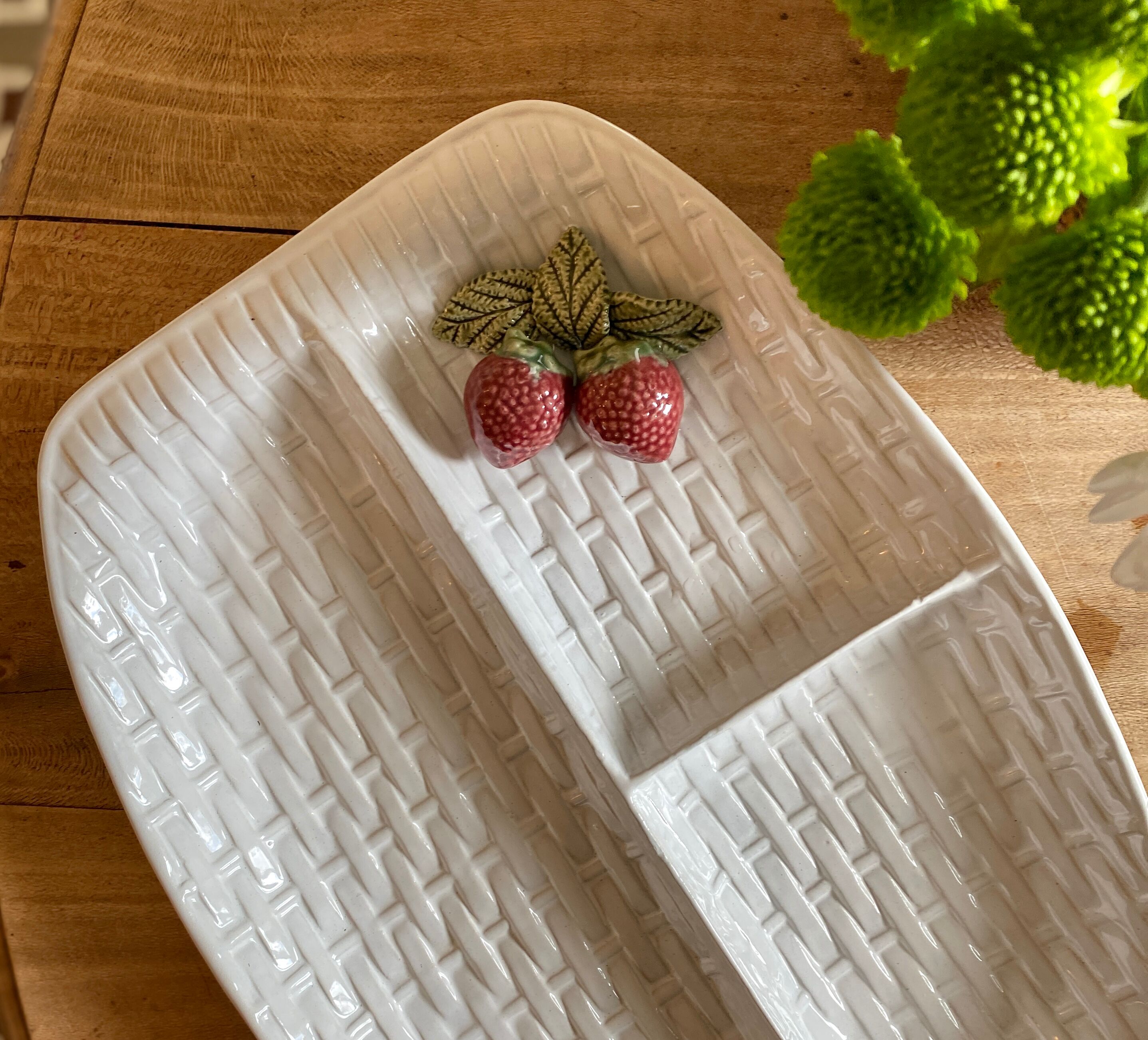 Vintage dish in slip