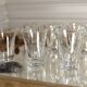 Set of 9 Liqueur or Shot Glasses - Art Deco 1940 certified